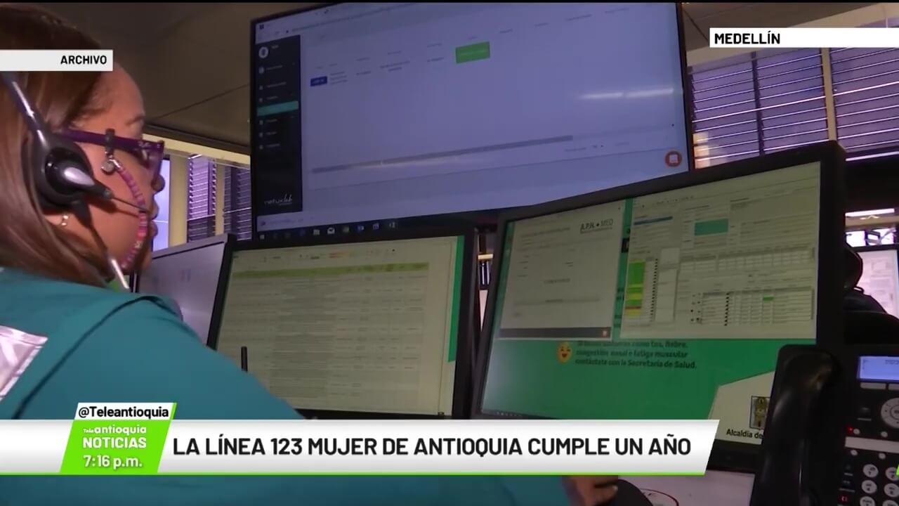 La línea 123 Mujer de Antioquia cumple un año