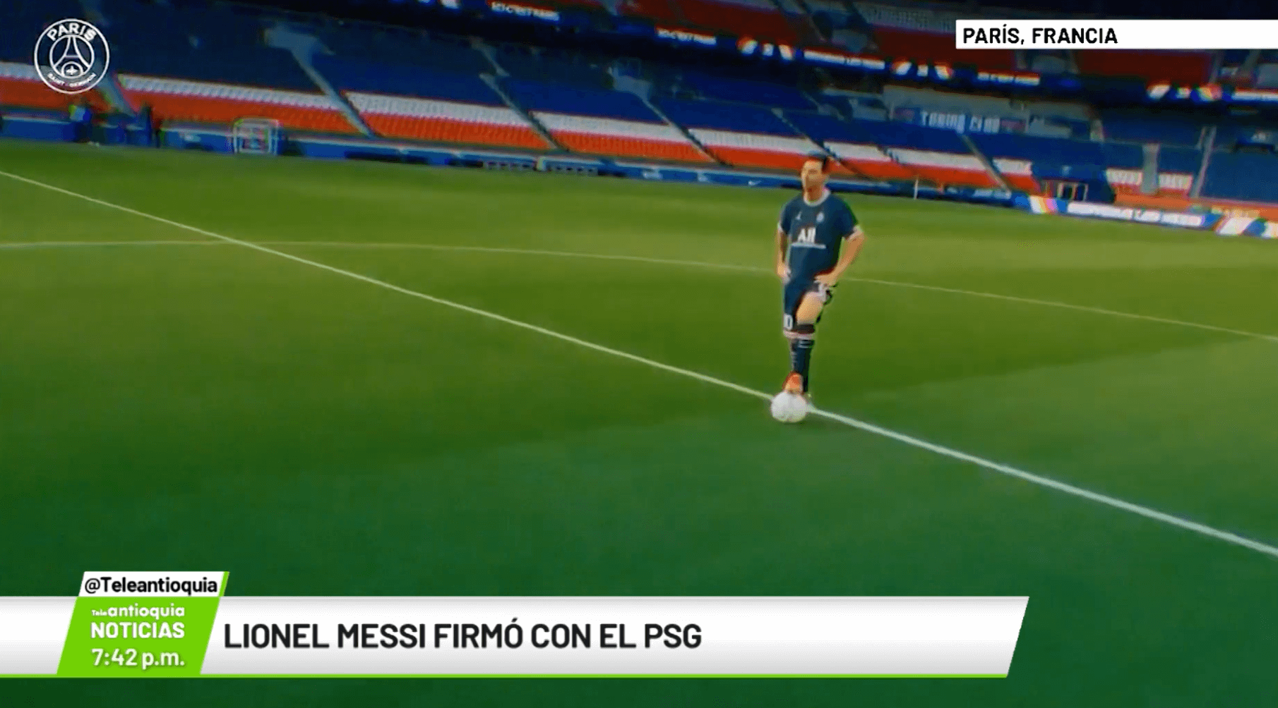 Lionel Messi firmó con el PSG