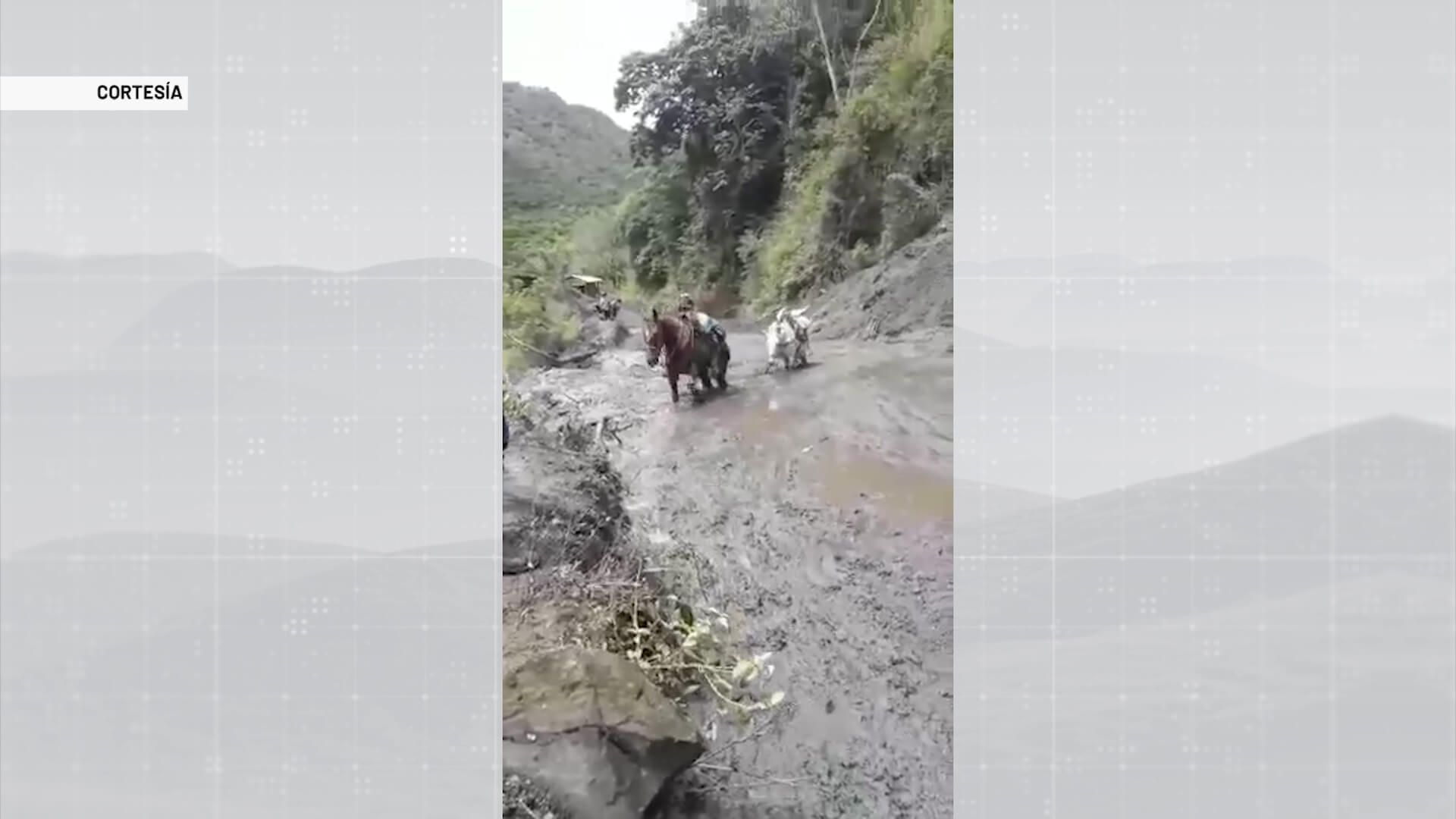 Lluvias afectan las vías hacia el corregimiento La Granja