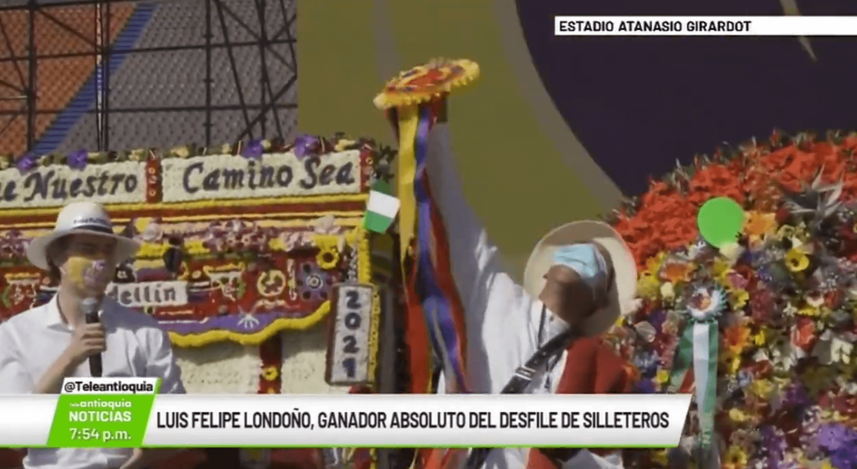 Luis Felipe Londoño, ganador absoluto del Desfile de Silleteros