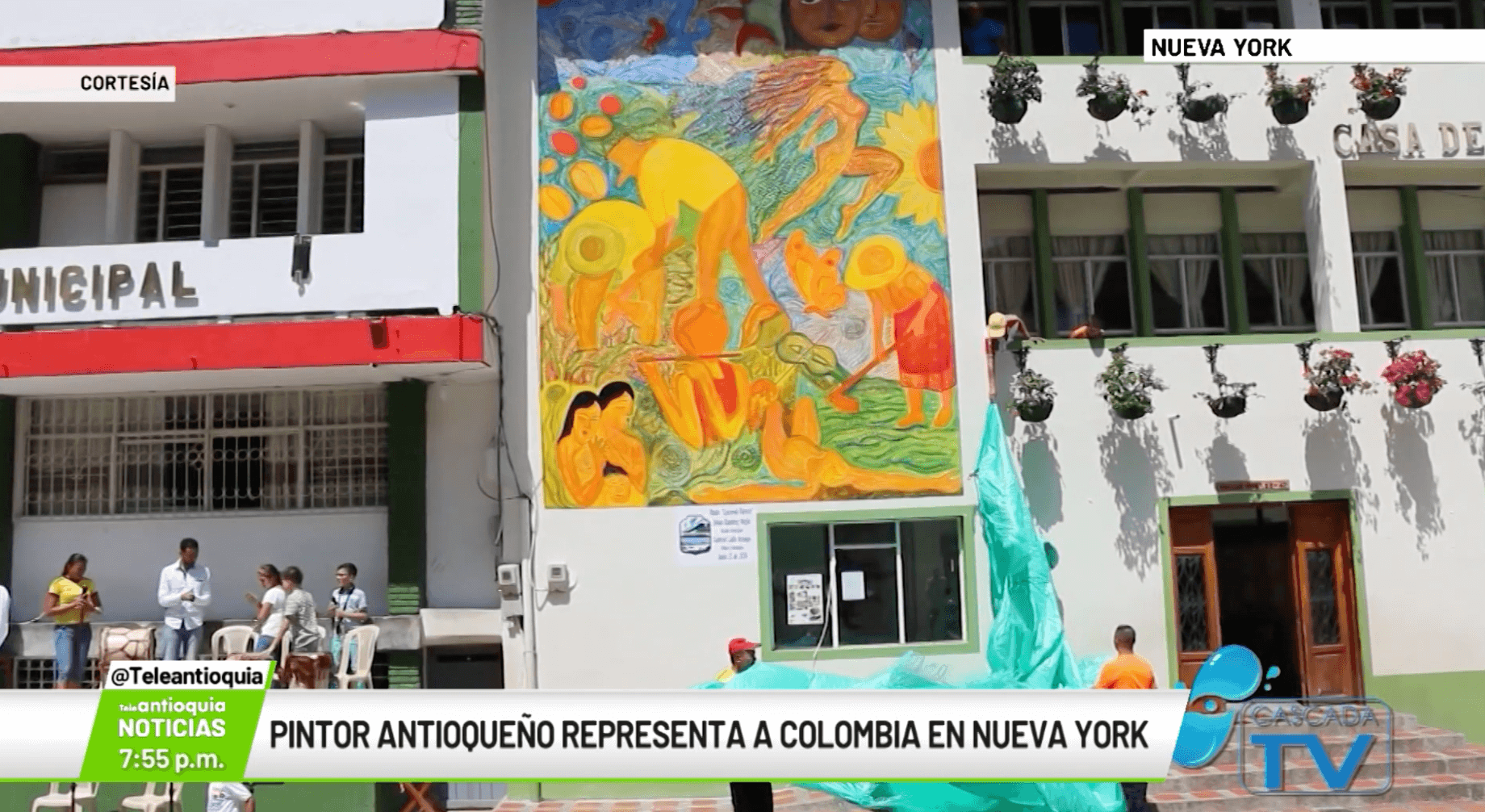 Pintor antioqueño representa a Colombia en Nueva York