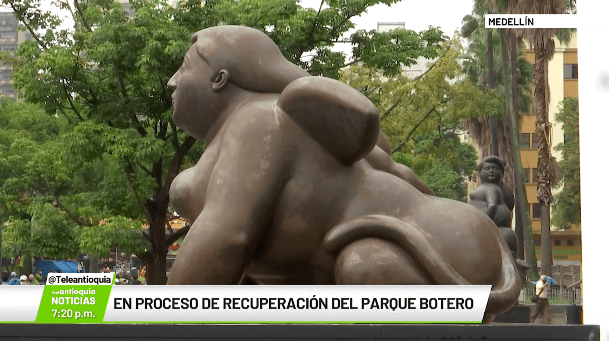 En proceso de recuperación del Parque Botero