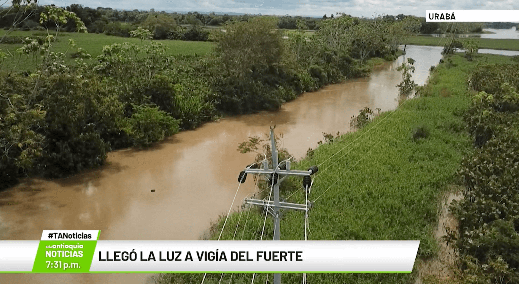 Llegó la luz a Vigía del Fuerte