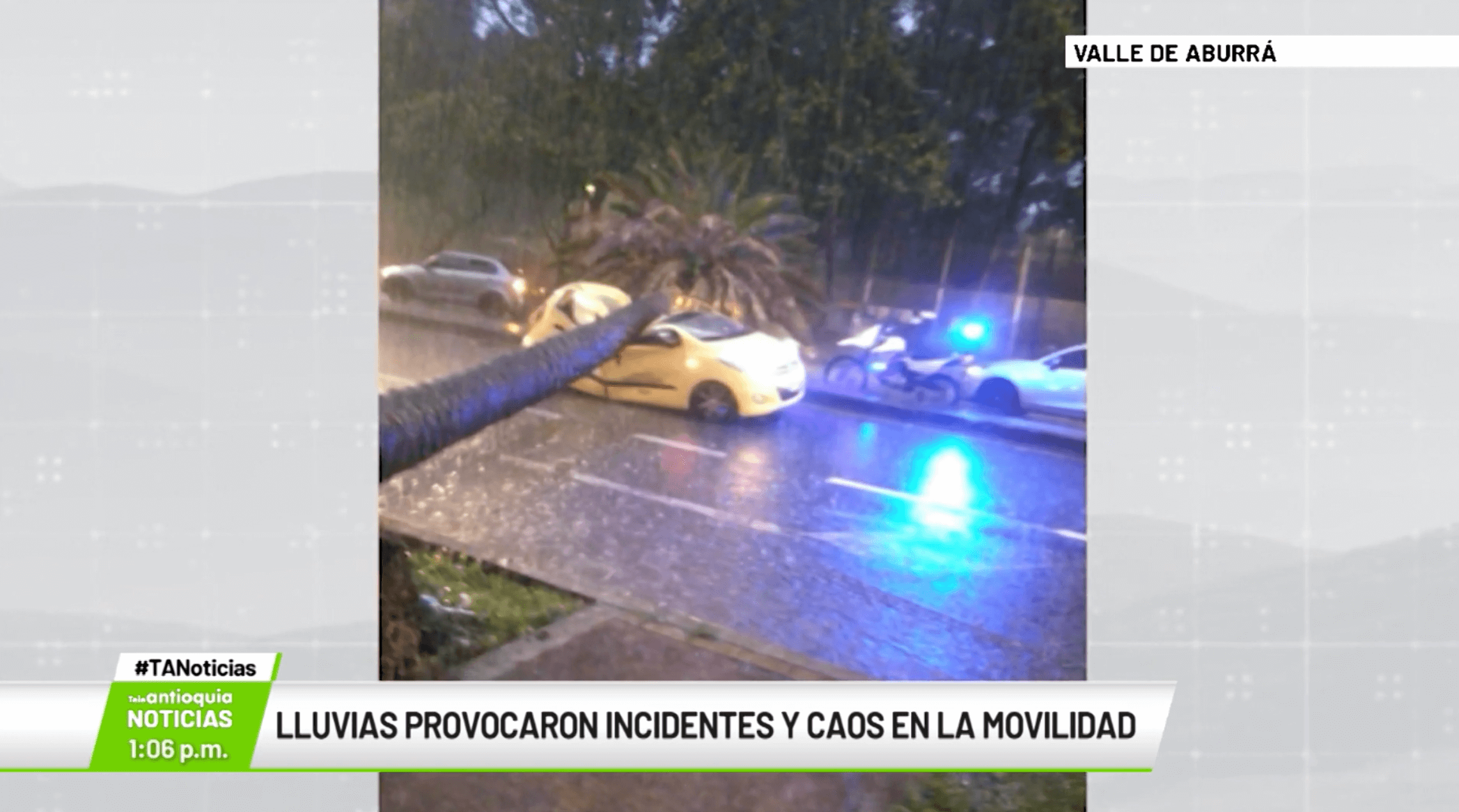 Lluvias provocaron incidentes y caos en la movilidad