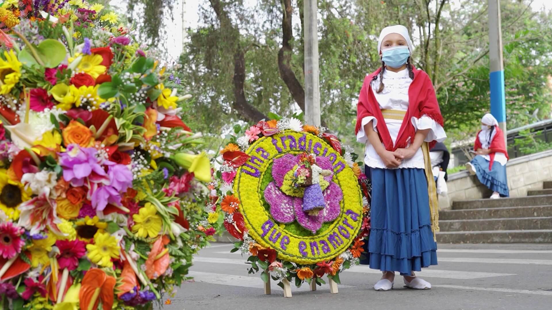 Silleteros emocionados por el desfile tradicional