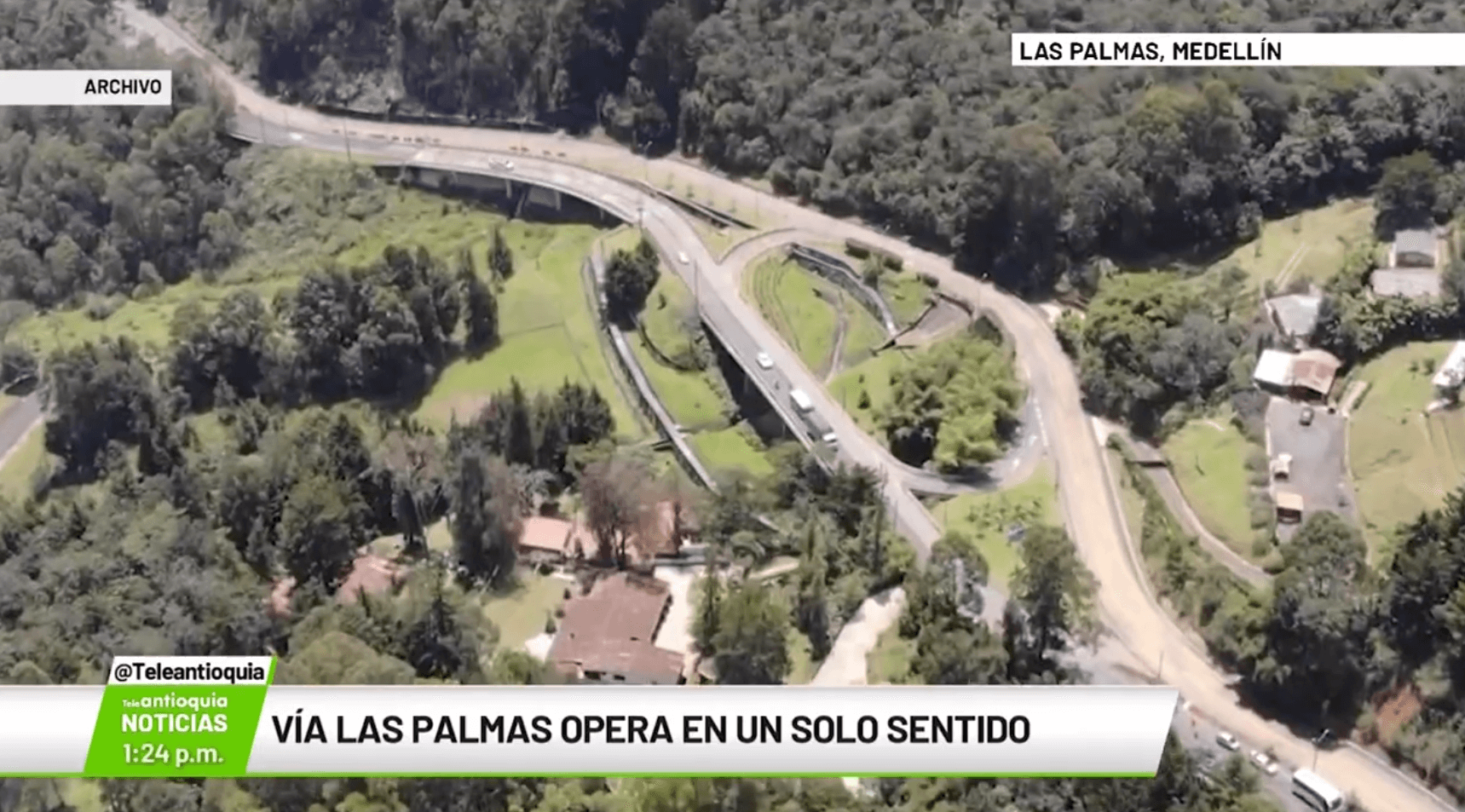 Vía Las Palmas opera en un solo sentido