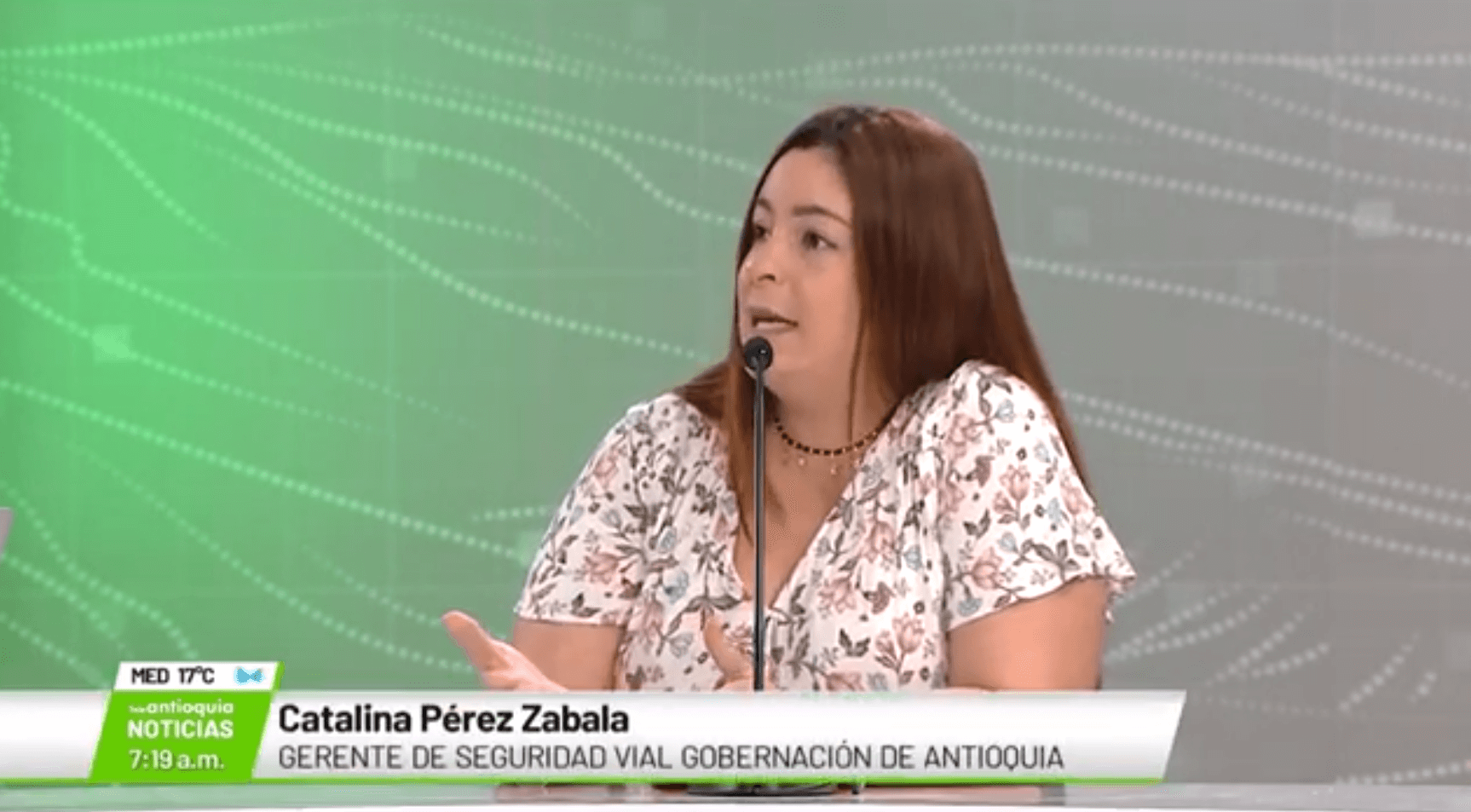 Catalina Pérez Zabala, gerente de seguridad vial Gobernación de Antioquia