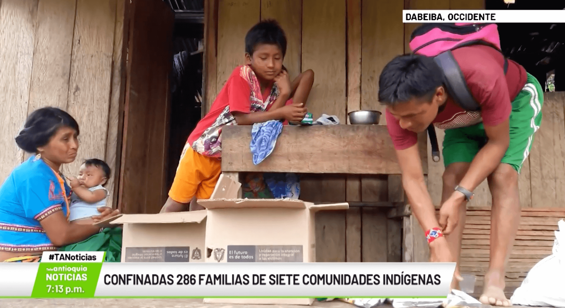 Confinadas 286 familias de siete comunidades indígenas