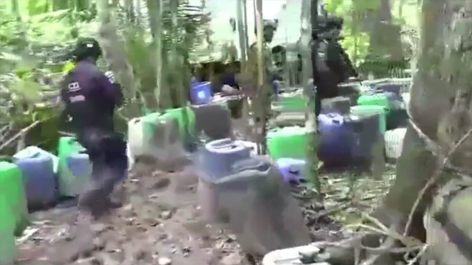 Destruyen laboratorio de cocaína del Clan del Golfo