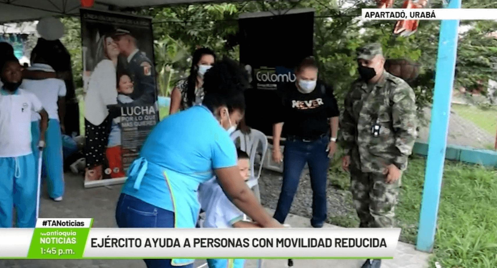 Ejército ayuda a personas con movilidad reducida