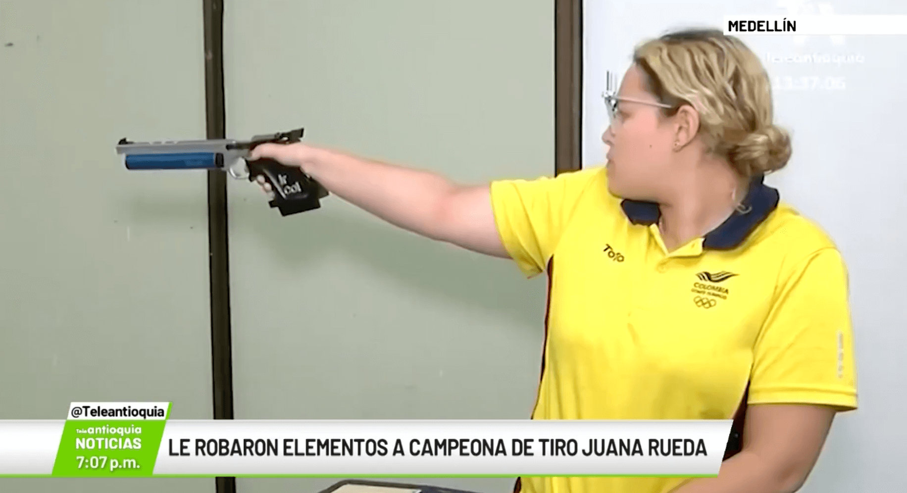 Le robaron elementos a campeona de tiro Juana Rueda