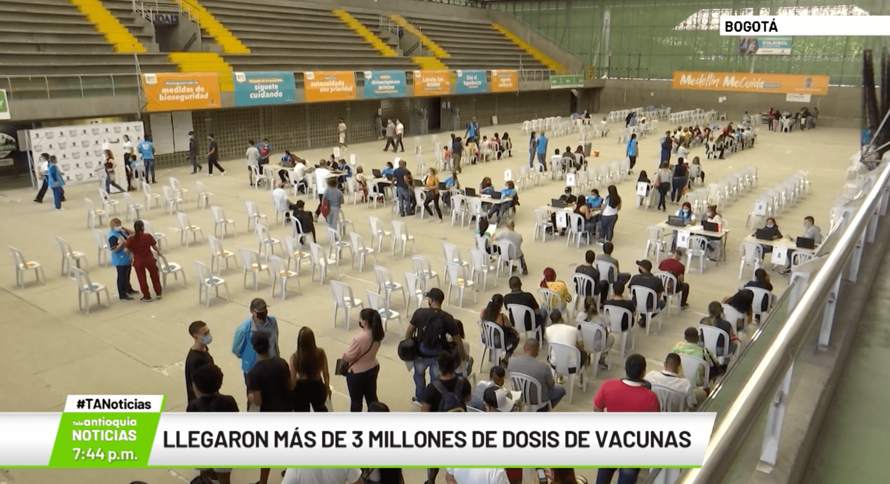 Llegaron más de tres millones de dosis de vacunas