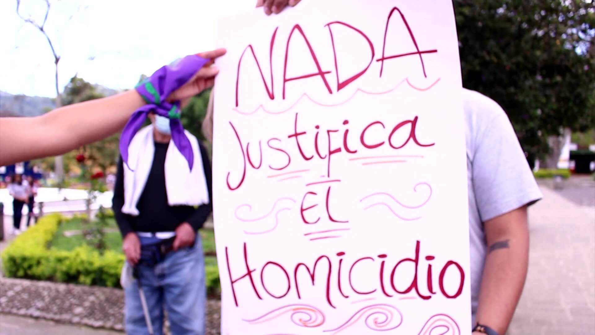 Marcha para rechazar homicidio de mujer checa en Jardín