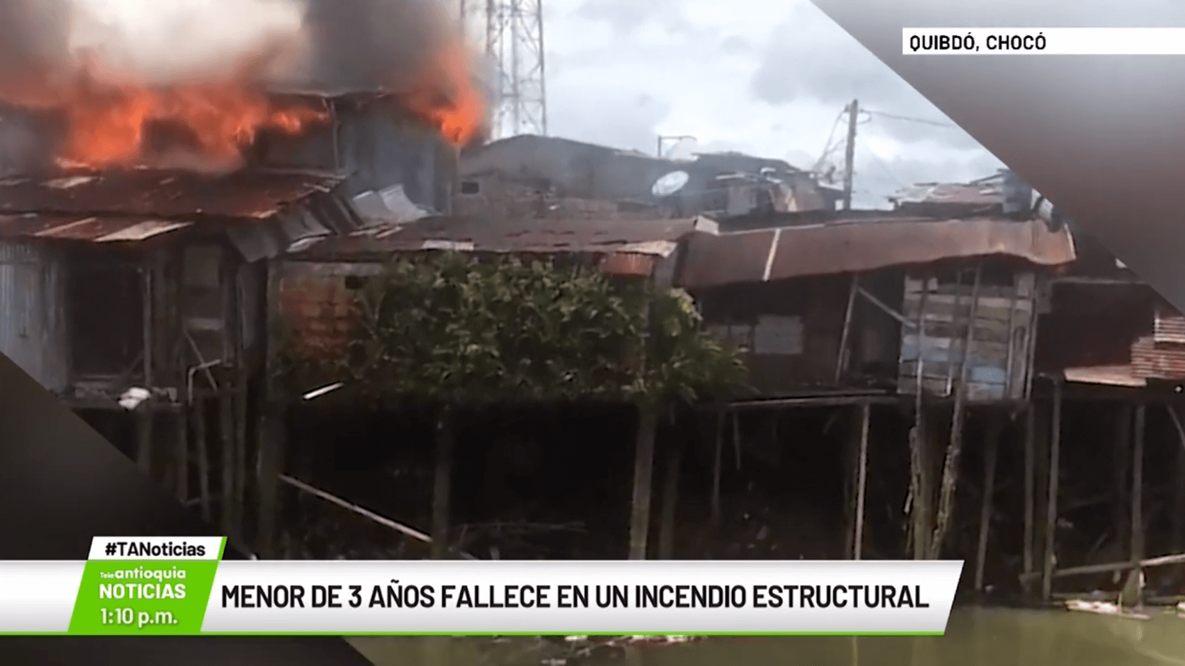 Menor de tres años fallece en un incendio estructural