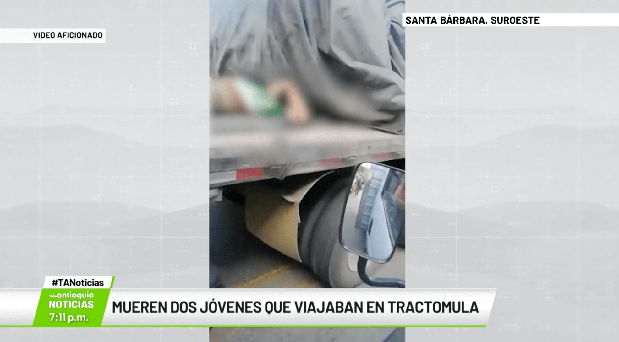 Mueren dos jóvenes que viajaban en tractomula