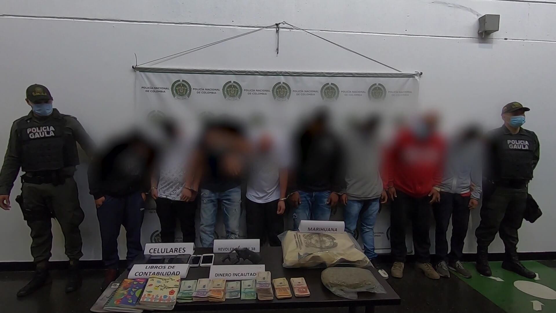 Policía capturó 10 personas de grupo delincuencial en Itagüí