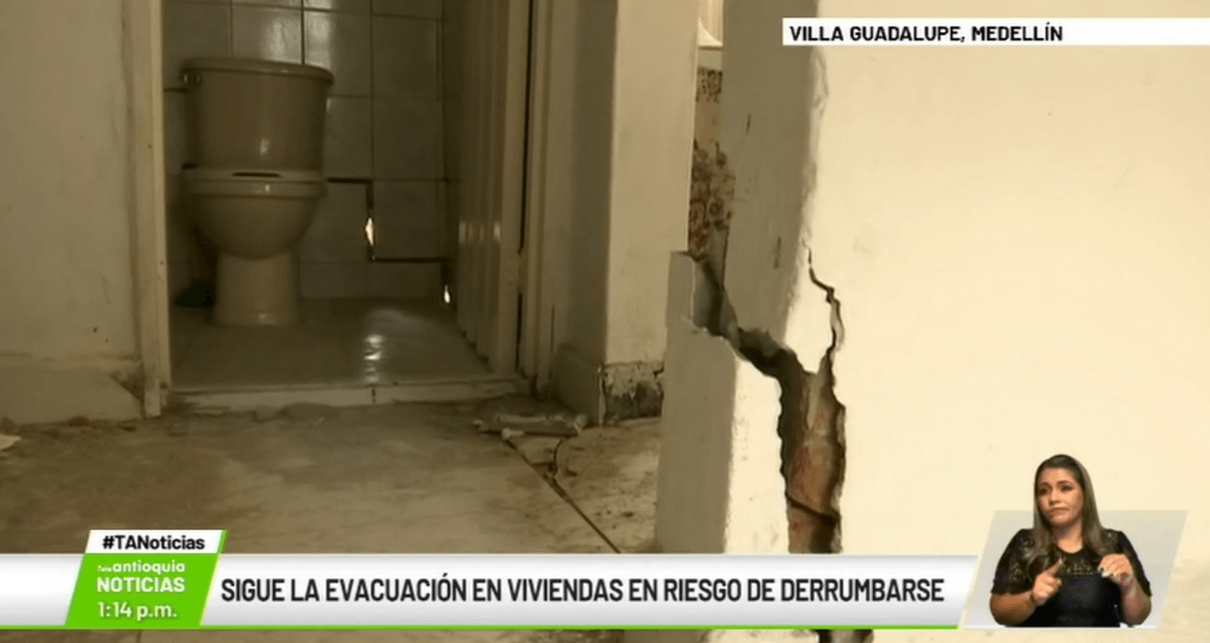 Sigue la evacuación en viviendas en riesgo de derrumbarse