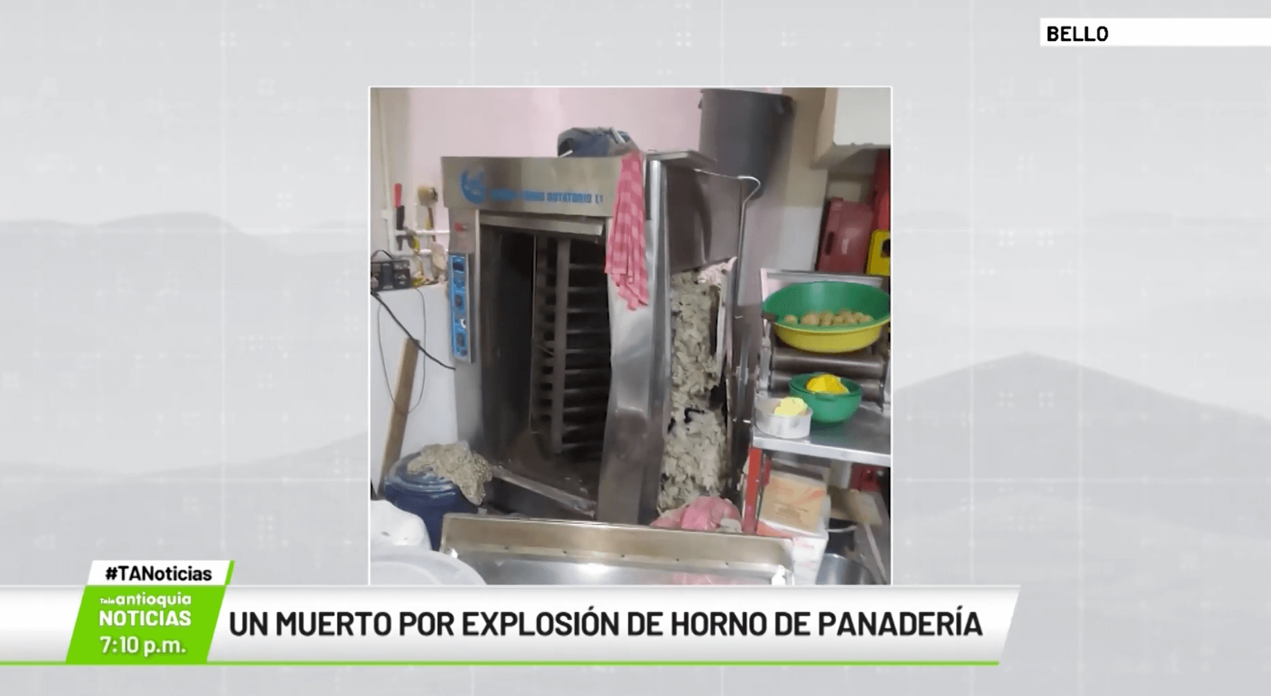 Un muerto por explosión de horno de panadería