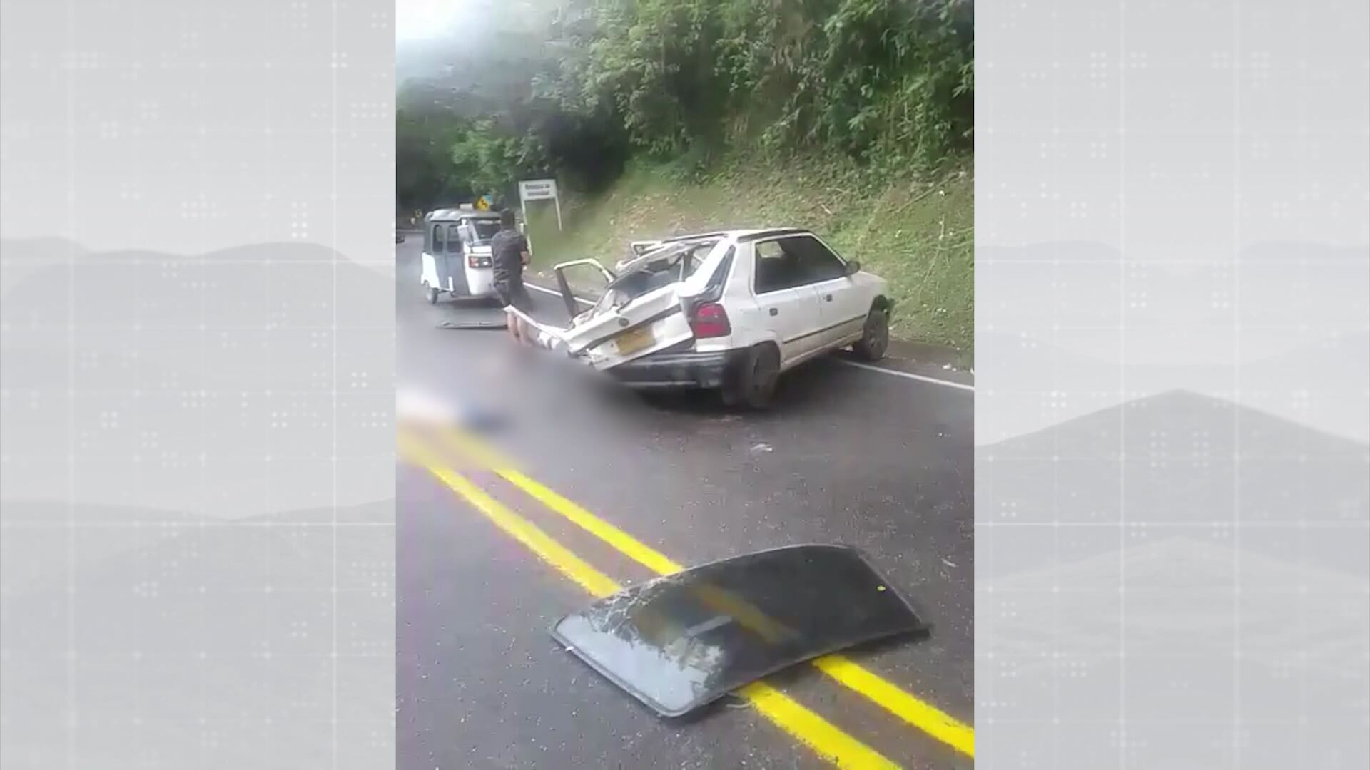 Un muerto y dos heridos en accidente de tránsito en La Pintada