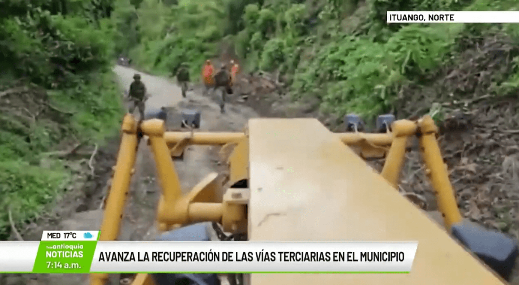 Avanza la recuperación de las vías terciarias en Ituango