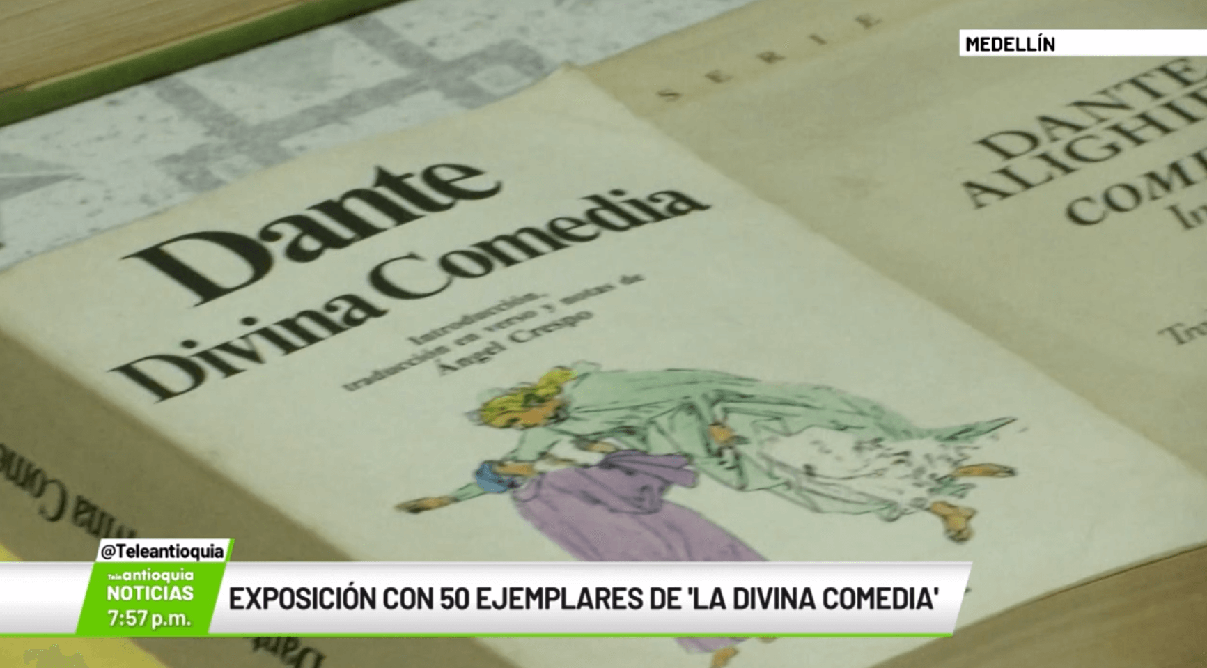 Exposición con 50 ejemplares de «La divina comedia»