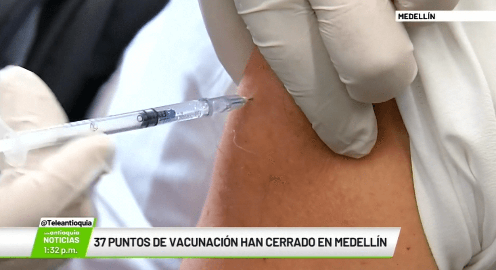 37 puntos de vacunación han cerrado en Medellín