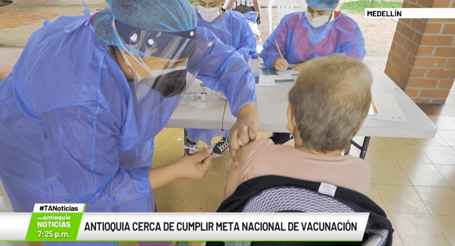 Antioquia cerca de cumplir meta nacional de vacunación