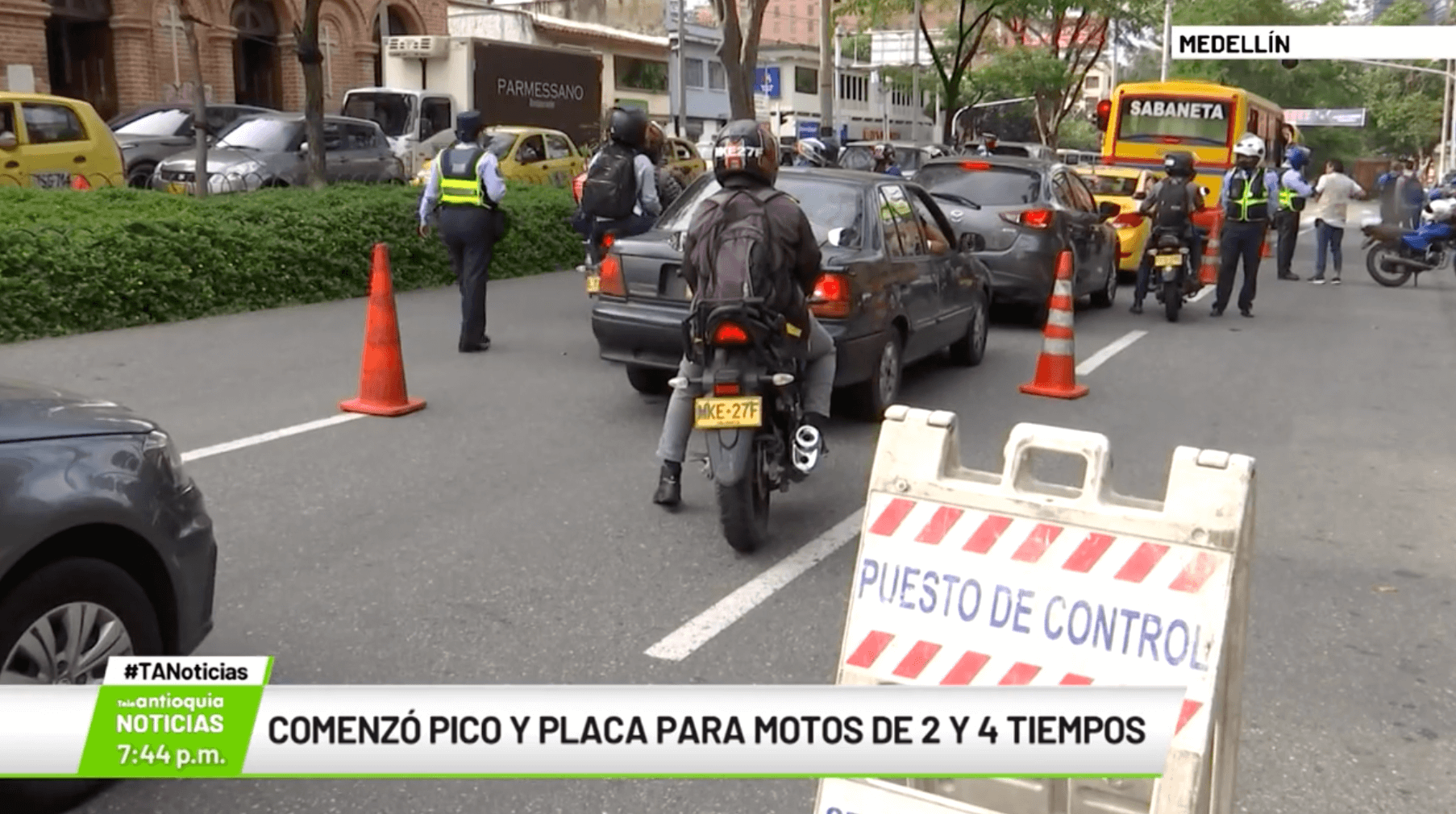 Comenzó pico y placa para motos de dos y cuatro tiempos