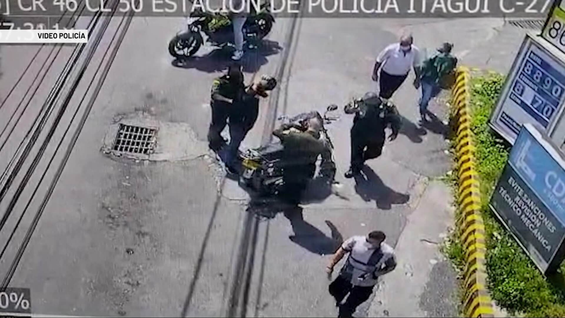 Cuatro capturados y tres motos recuperadas