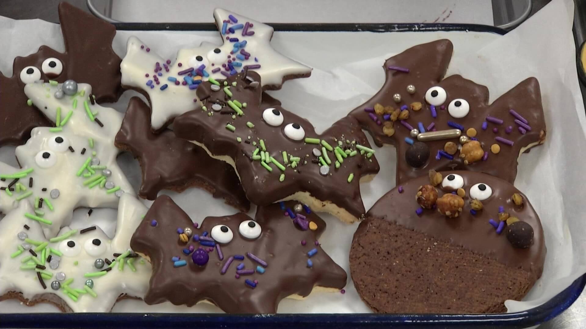 Galletas con diseños inspirados en Halloween