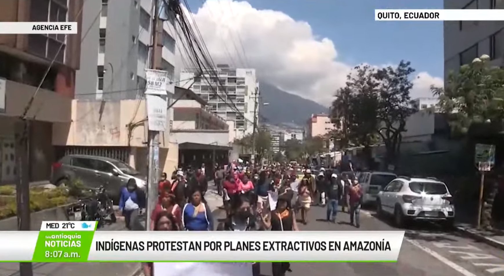 Indígenas protestan por planes extractivos en Amazonía