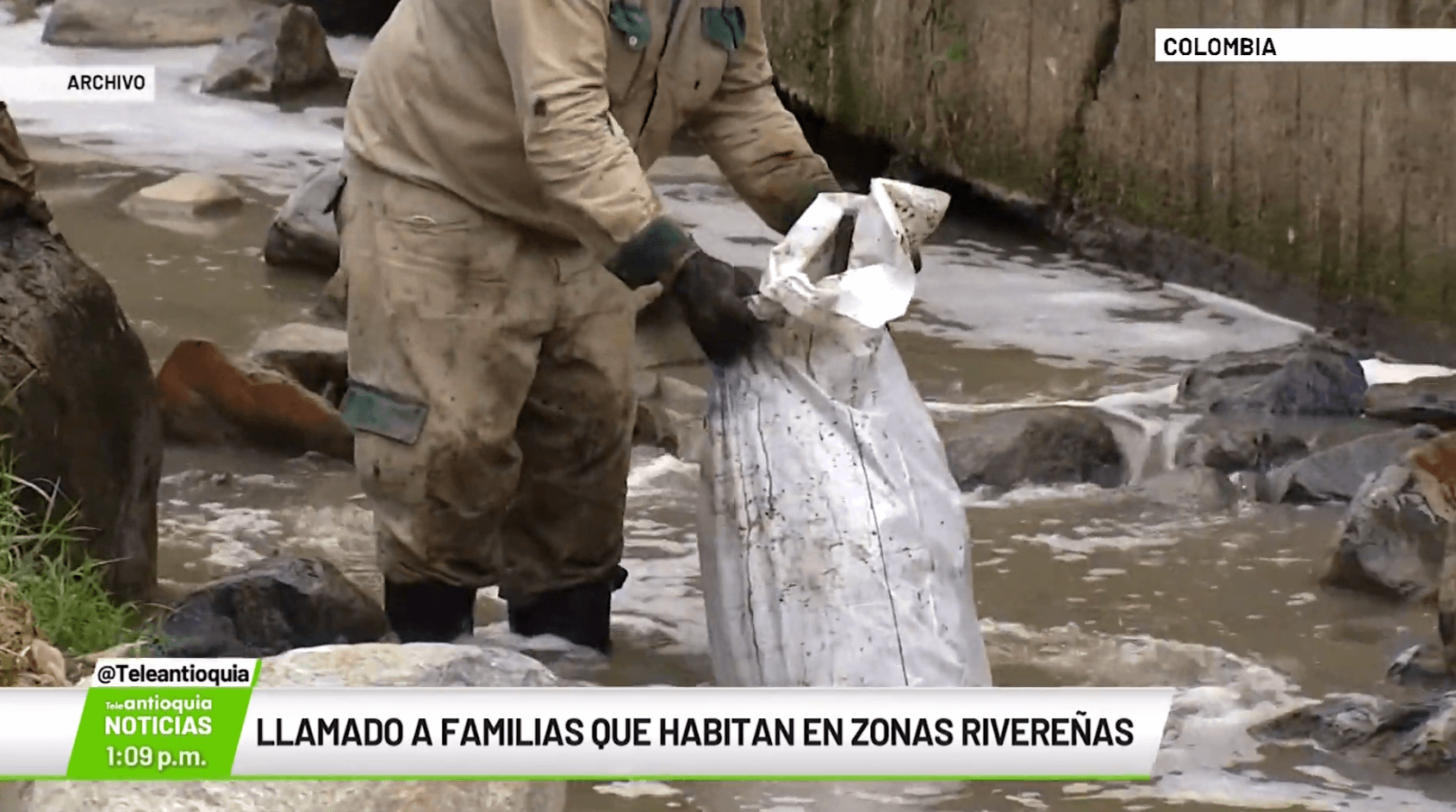 Llamado a familias que habitan en zonas rivereñas