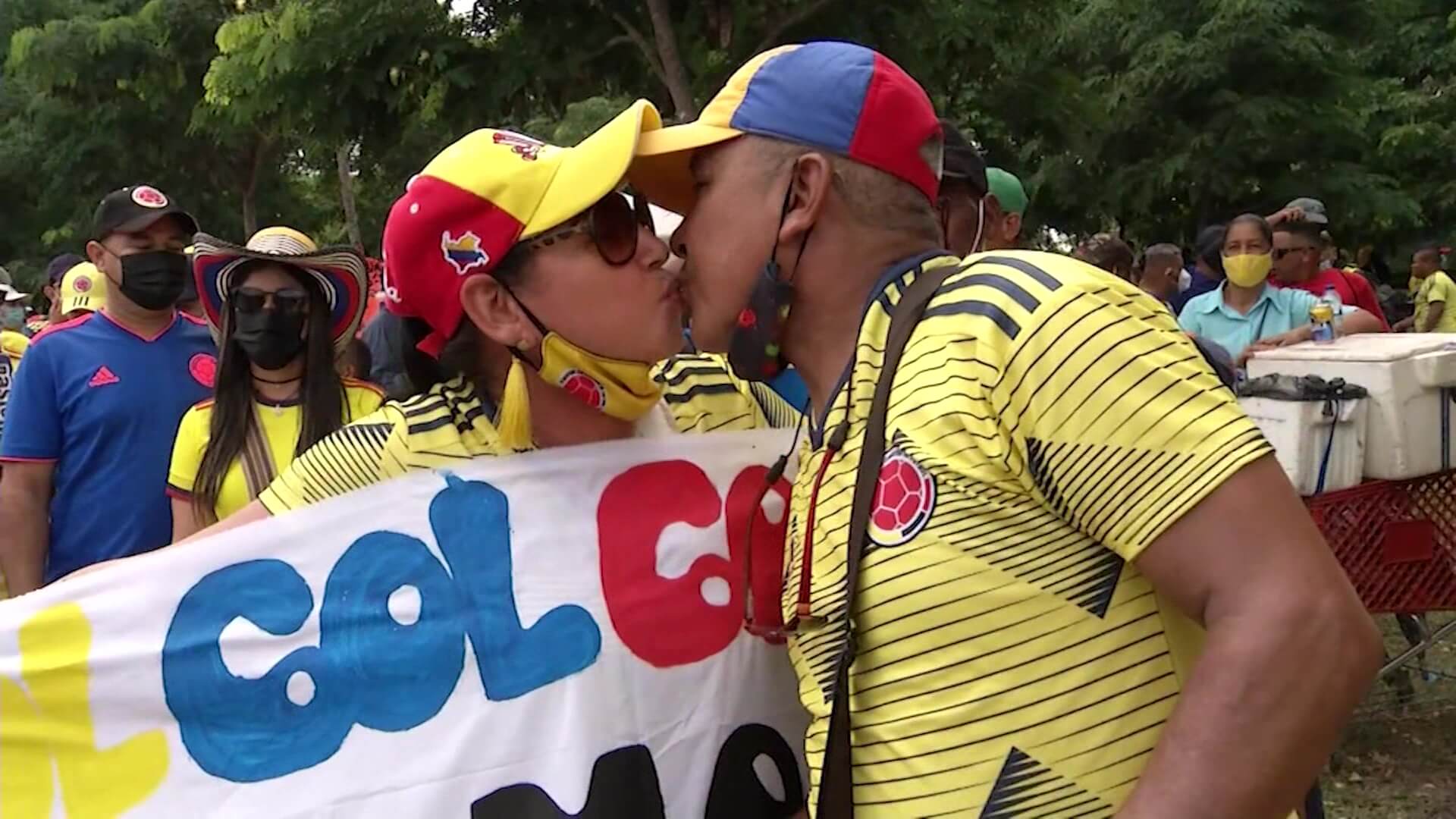 Los hinchas en Barranquilla tras el empate ante Ecuador