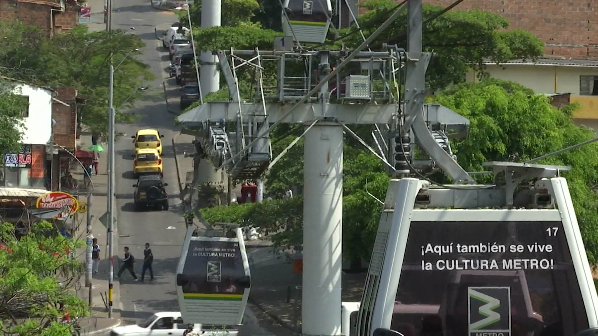 Mantenimiento anual a las vías del Metrocable