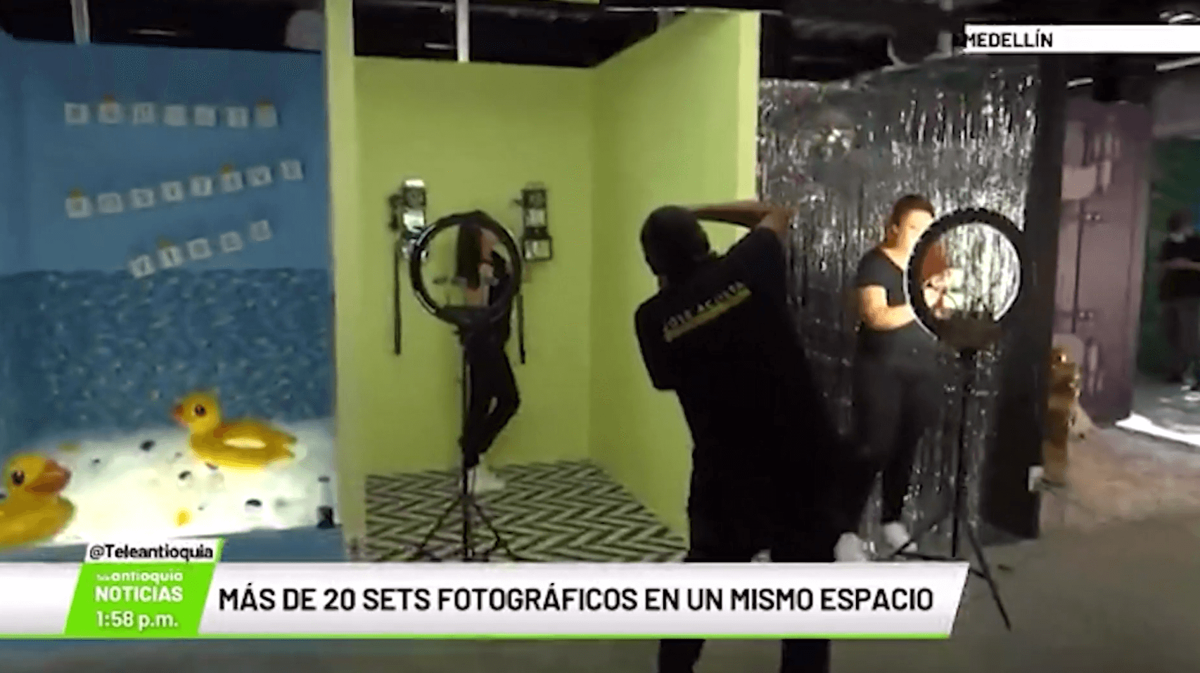 Más de 20 sets fotográficos en un mismo espacio