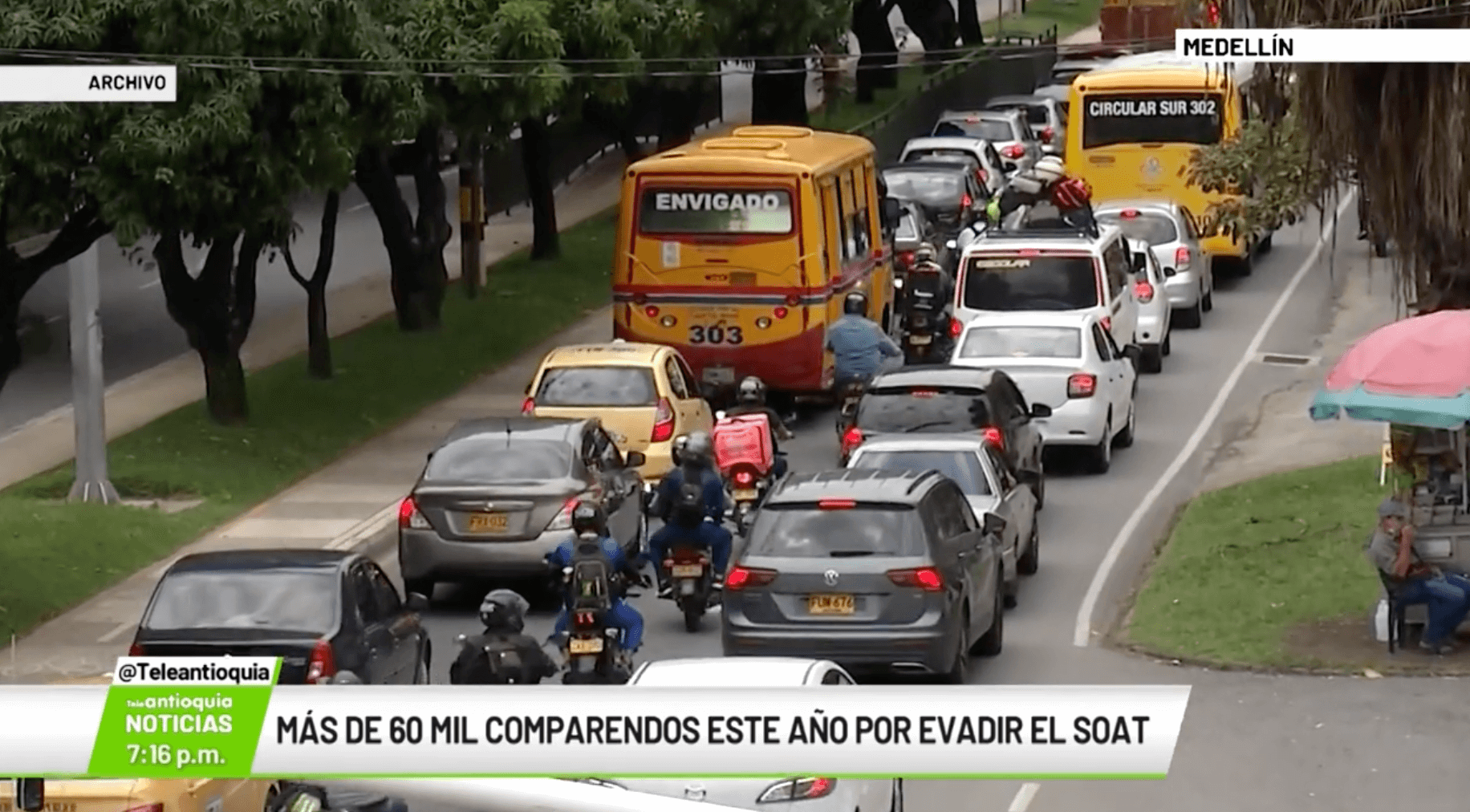 Más de 60 mil comparendos este año por evadir el SOAT