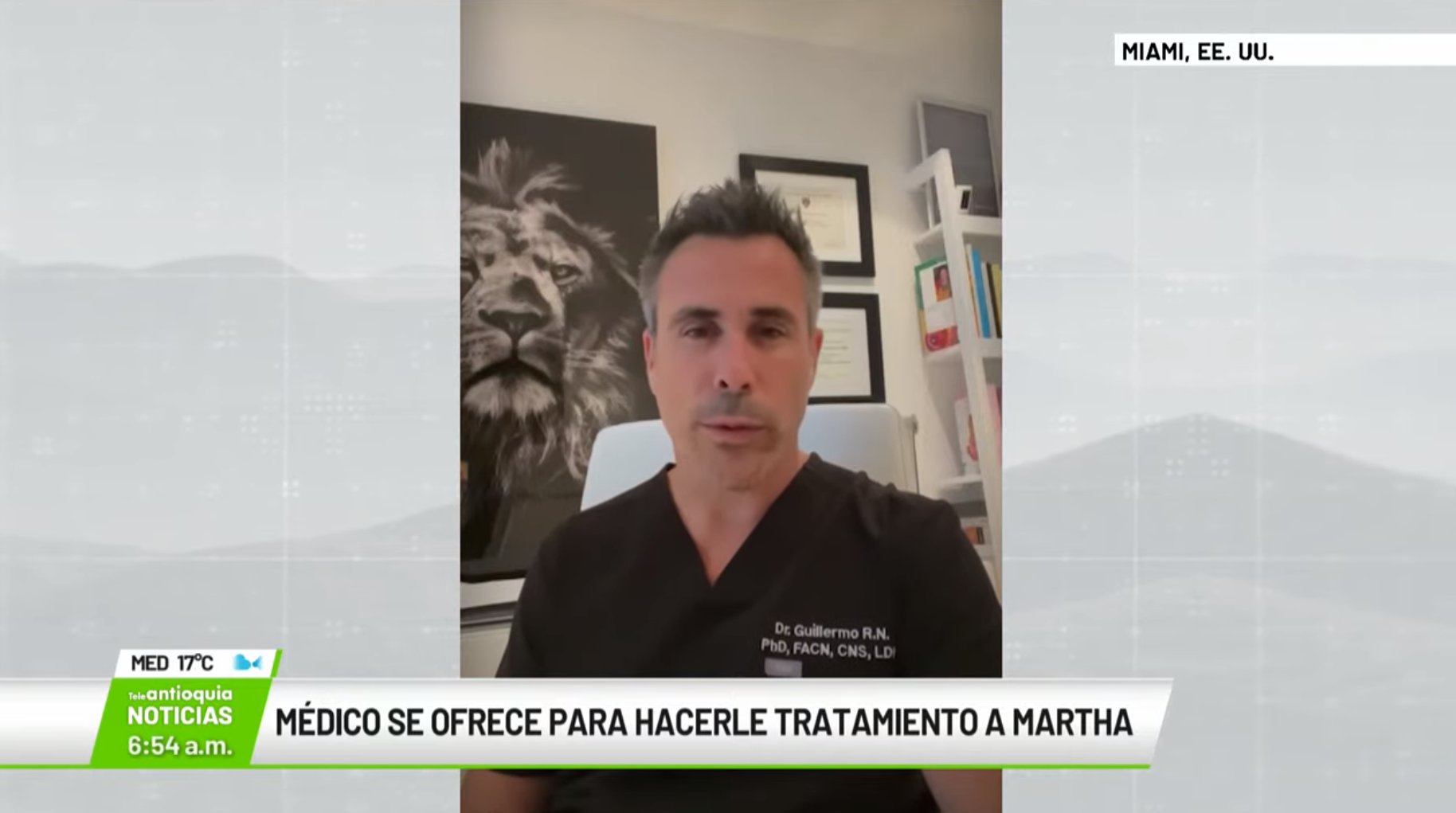 Médico se ofrece para hacerle tratamiento a Martha Sepúlveda