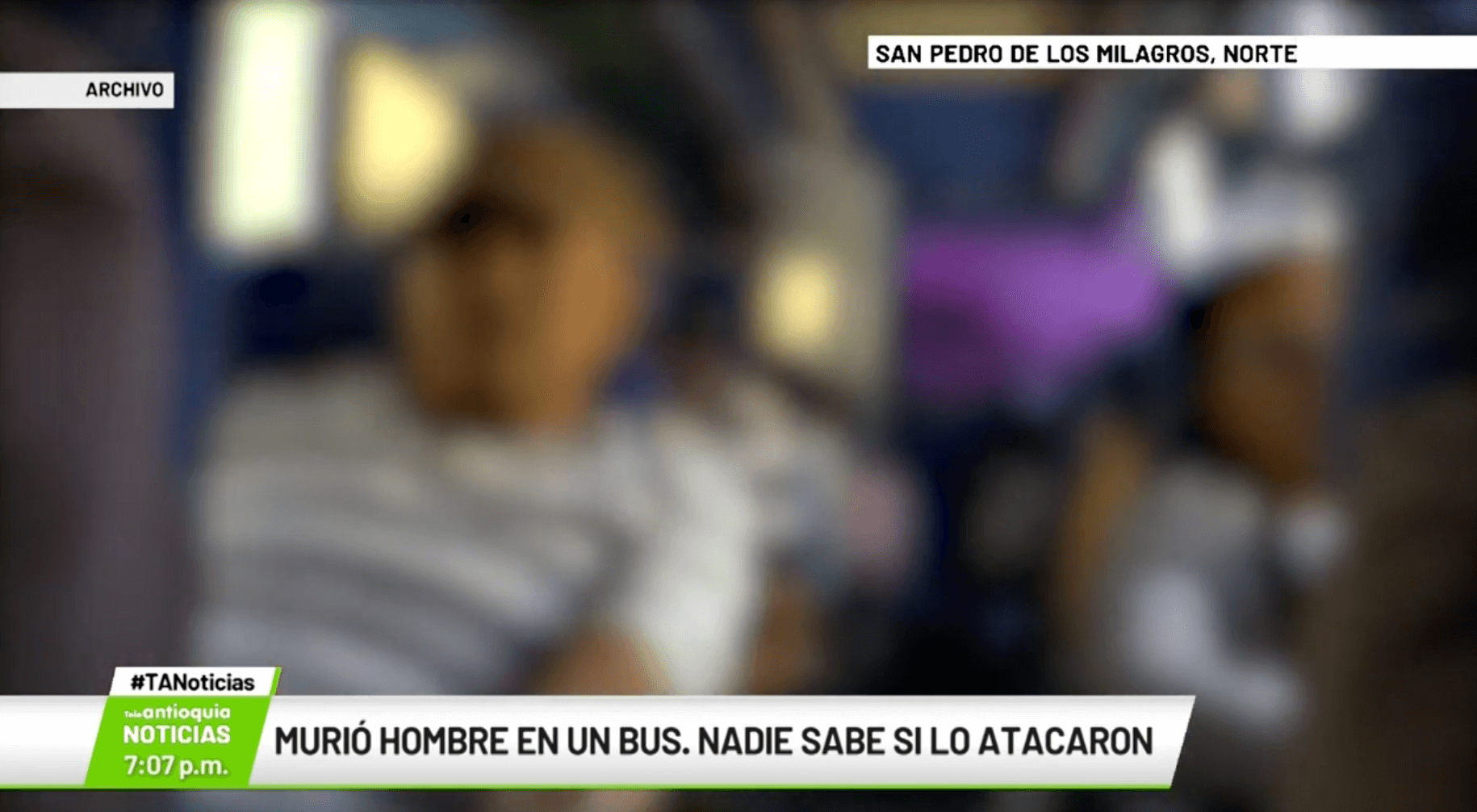 Murió hombre en un bus. Nadie sabe si lo atacaron