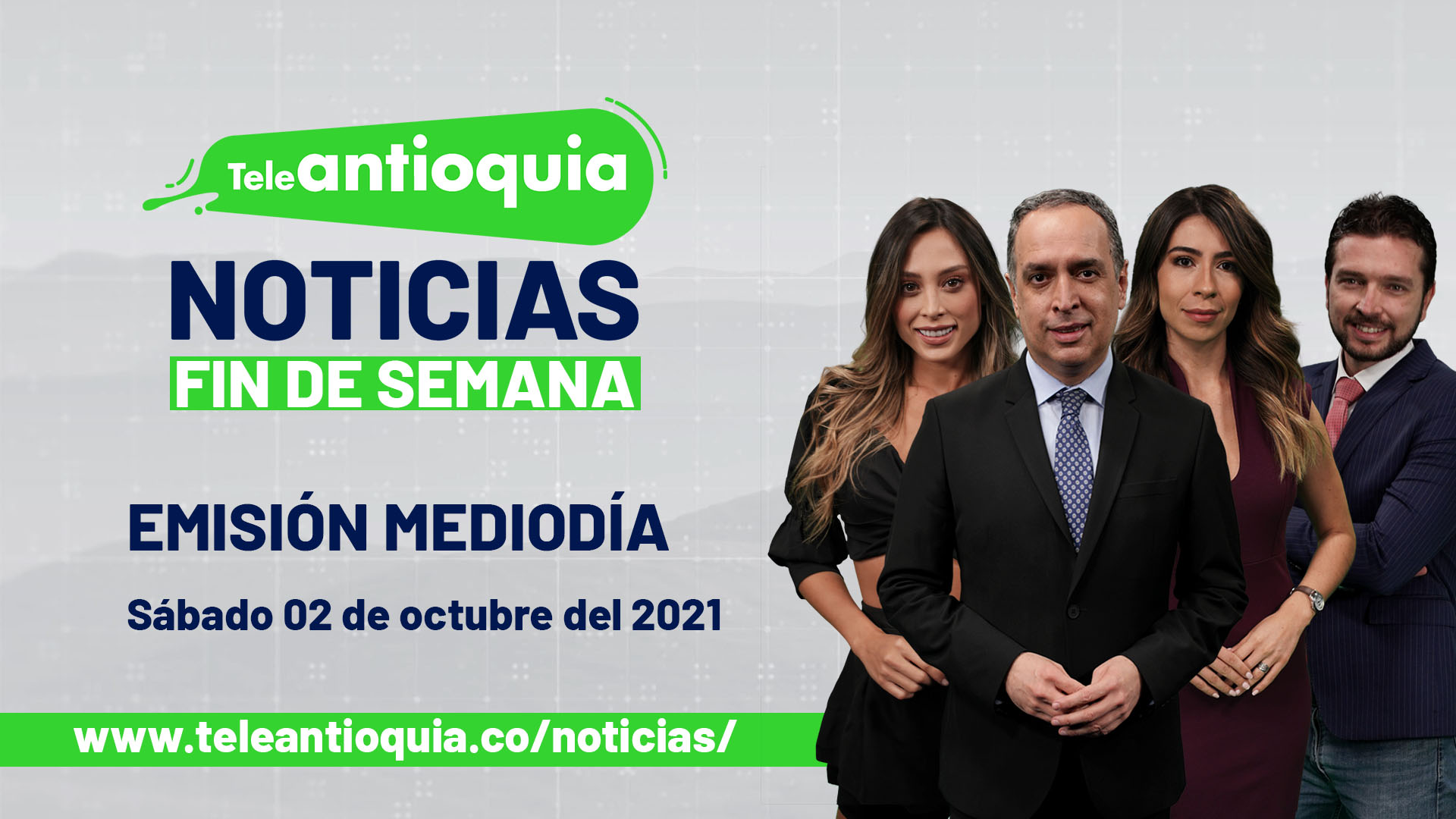 Teleantioquia Noticias – sábado 02 de octubre de 2021 mediodía