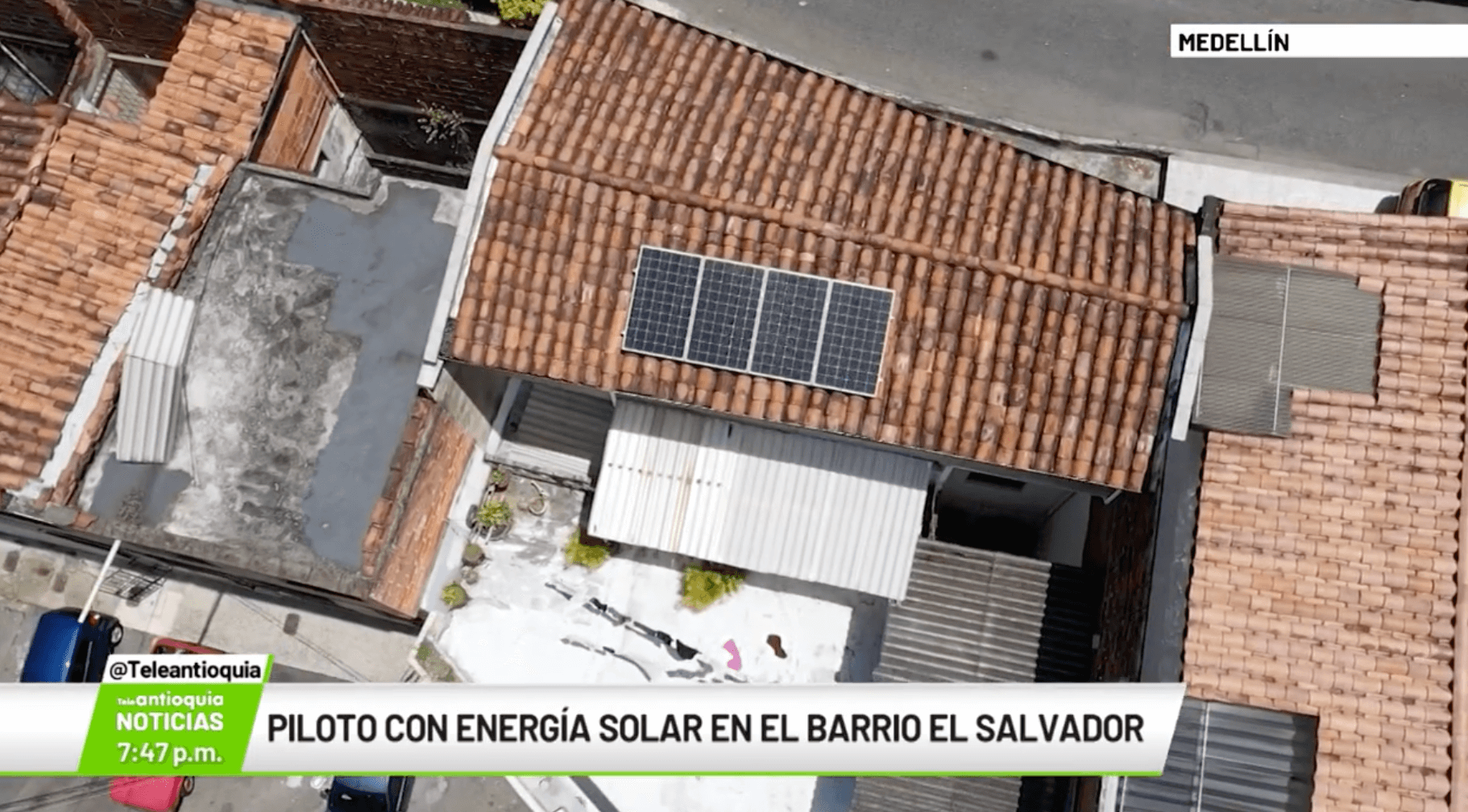 Piloto con energía solar en el barrio El Salvador