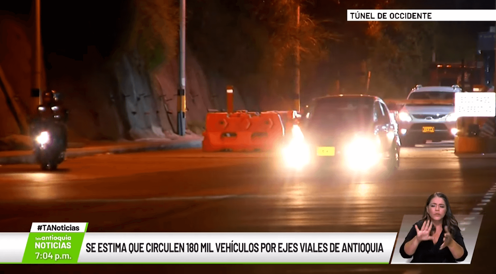 Se estima que circulen 180 mil vehículos por ejes viales de Antioquia