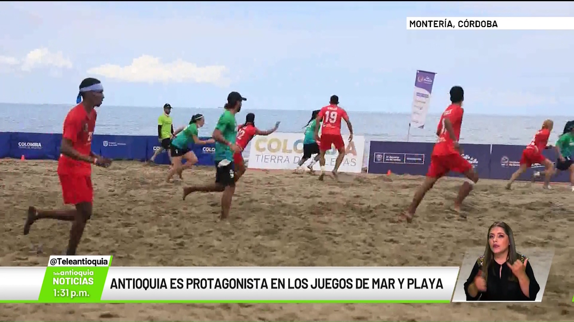 Antioquia es protagonista en los juegos de mar y playa