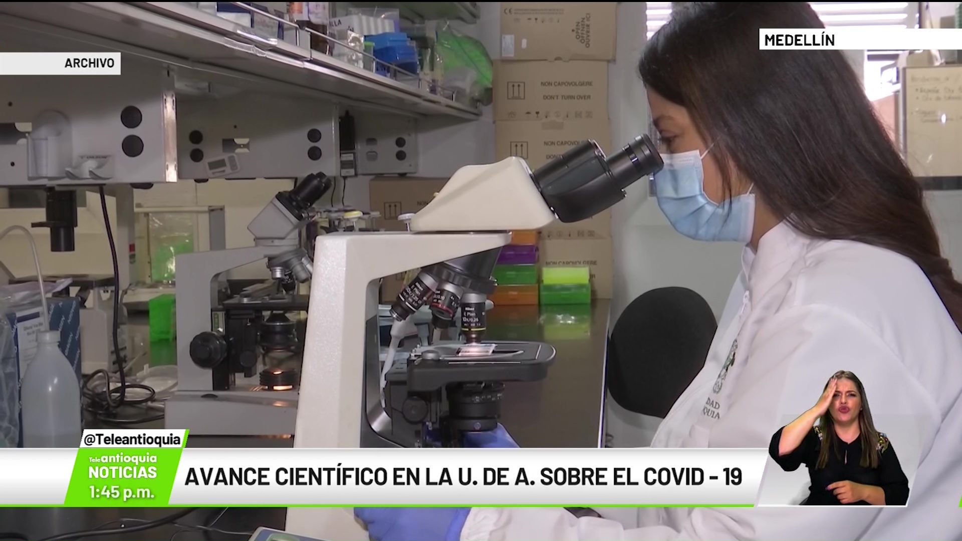 Avance científico en la U. de A. sobre el Covid-19