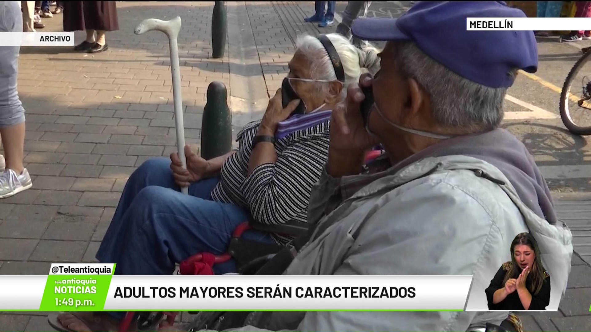 Adultos mayores serán caracterizados