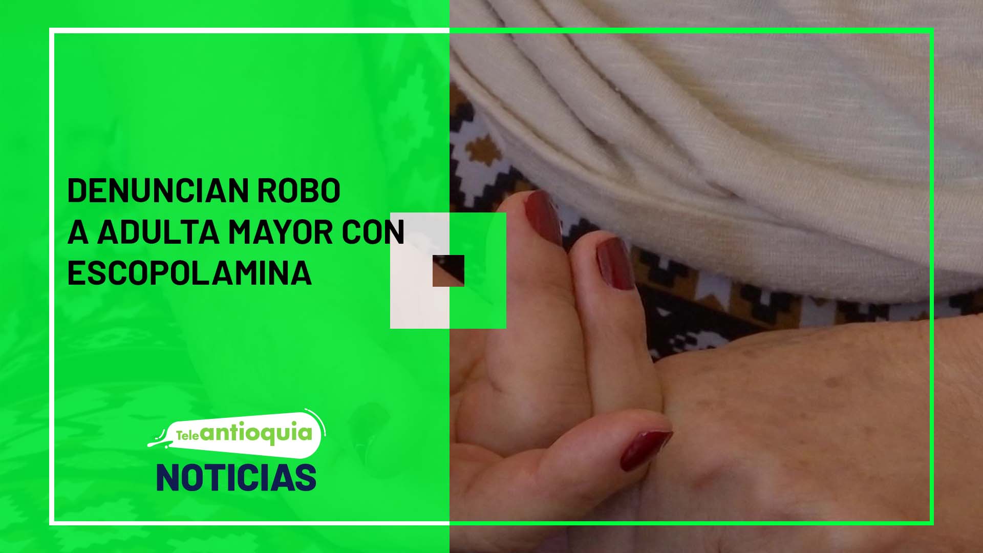 Denuncian robo a adulta mayor con escopolamina