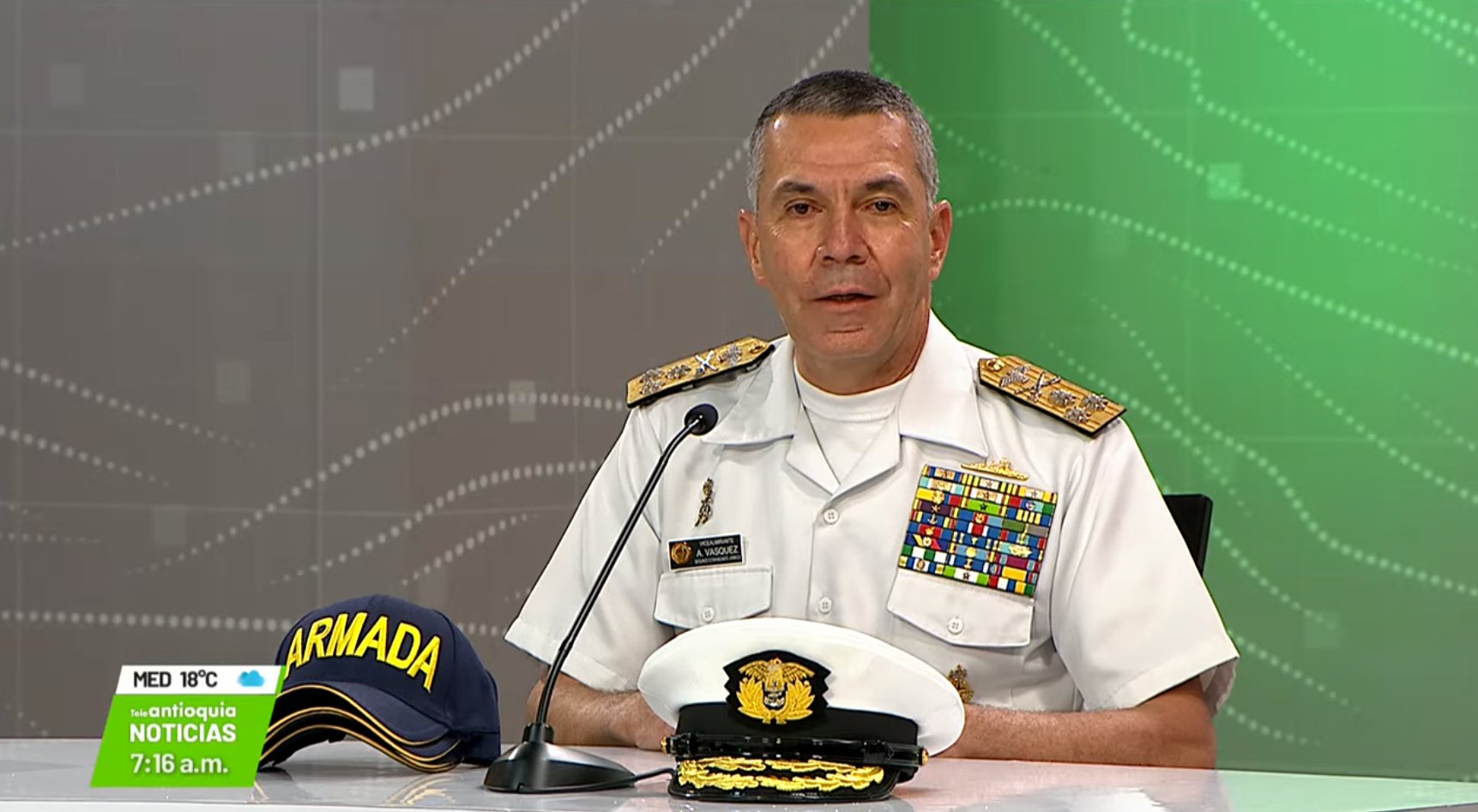 Entrevista con el Vicealmirante Andrés Vásquez Villegas, segundo comandante de la Armada