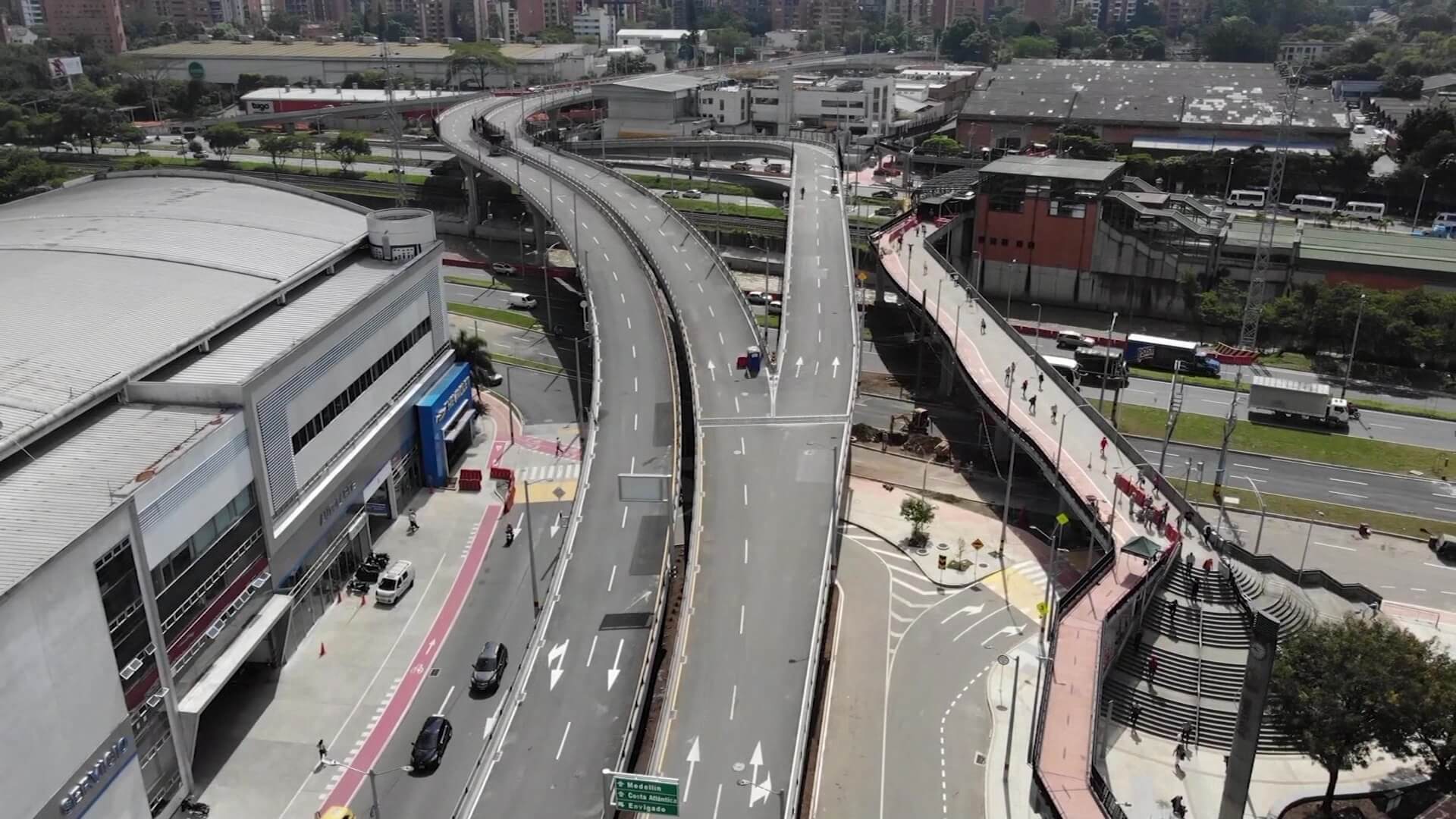 Entró en funcionamiento el intercambio vial de La Ayurá