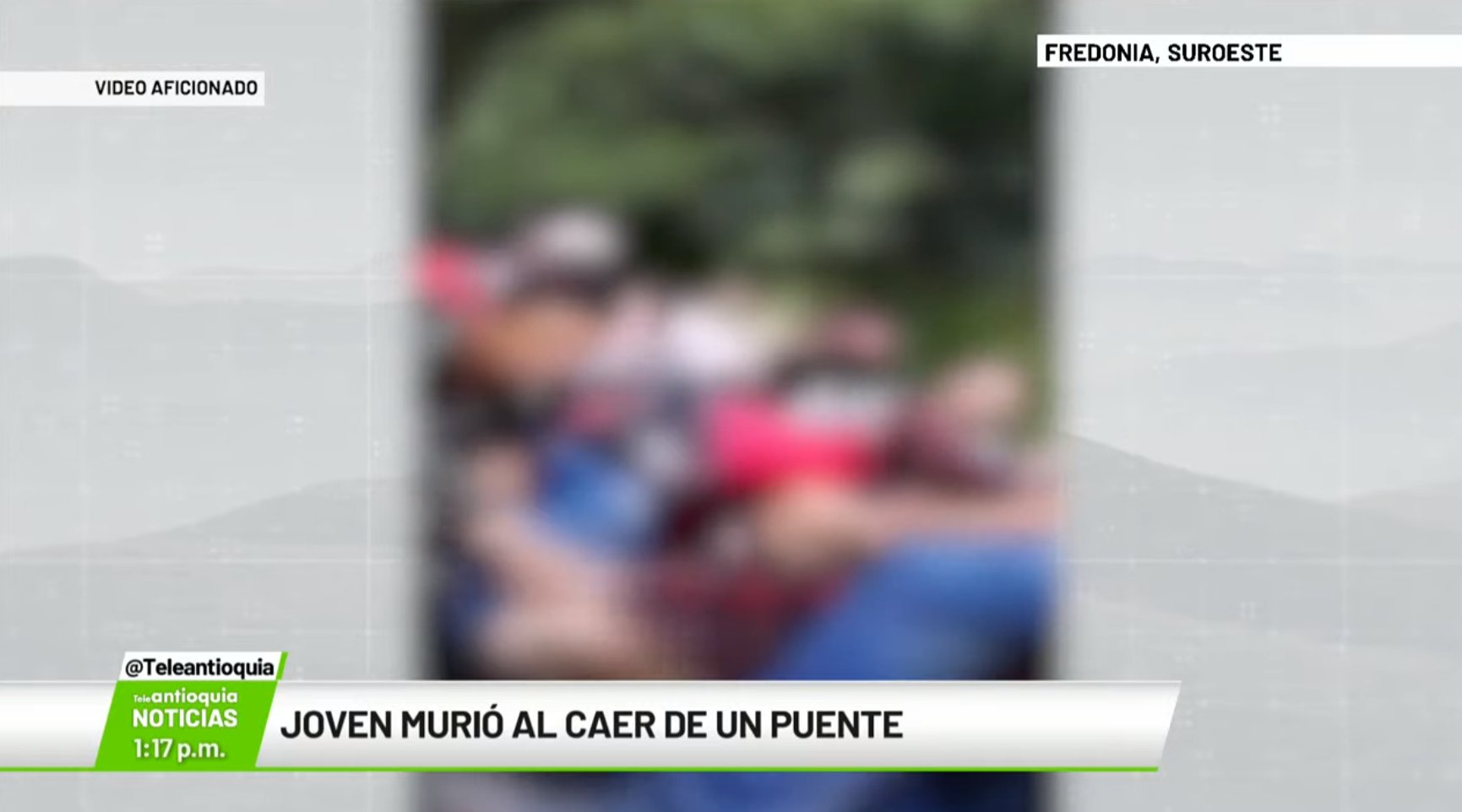 Joven murió al caer de un puente