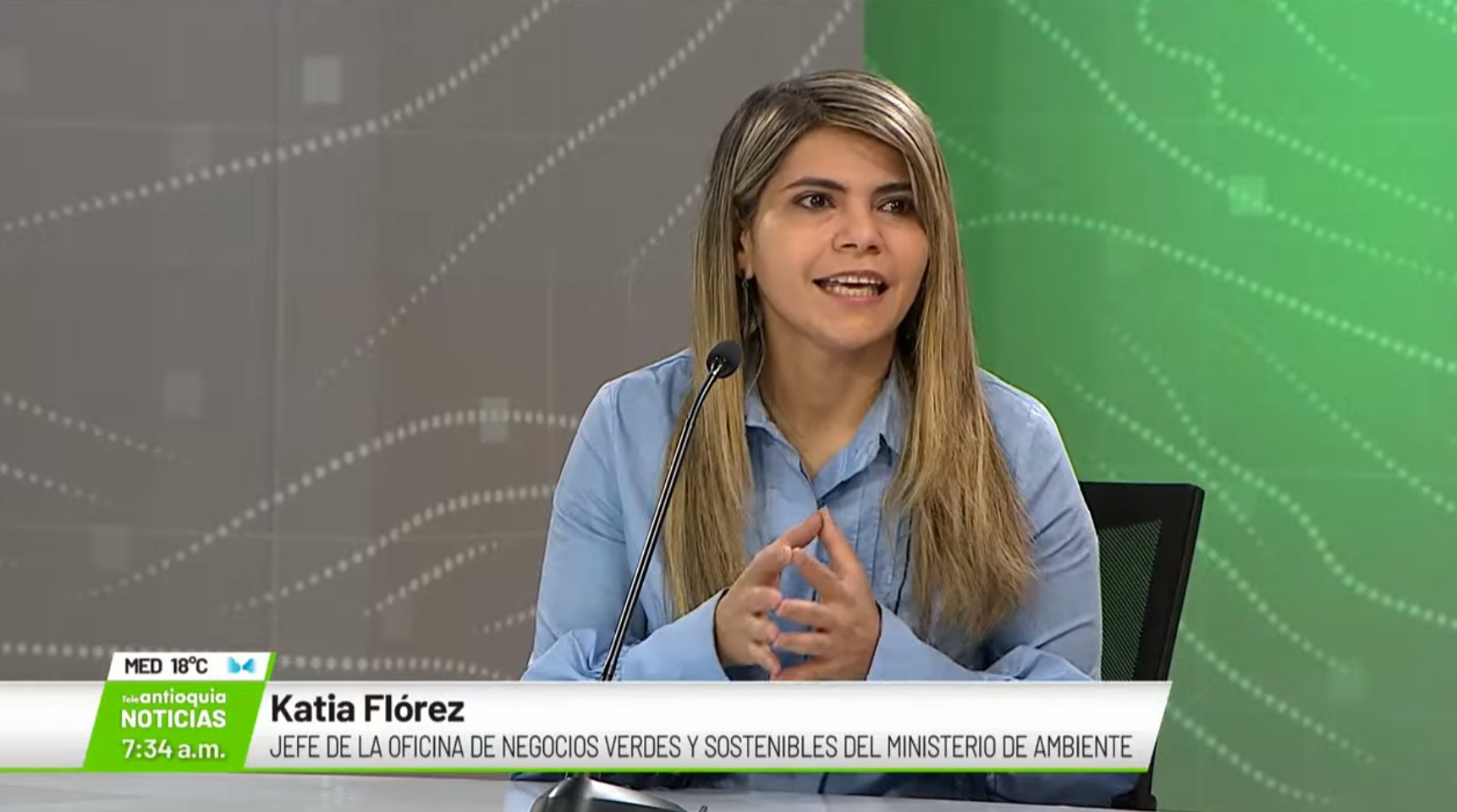 Entrevista con Katia Flórez, jefe Oficina de negocios verdes y sostenibles