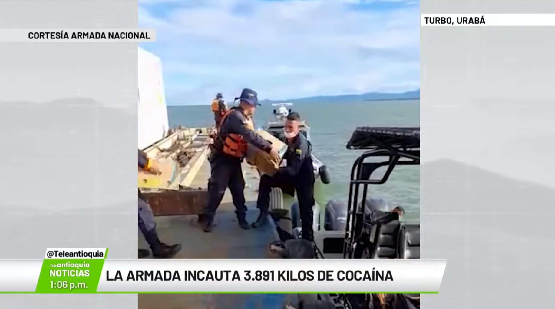 La Armada incauta 3.891 kilos de cocaína